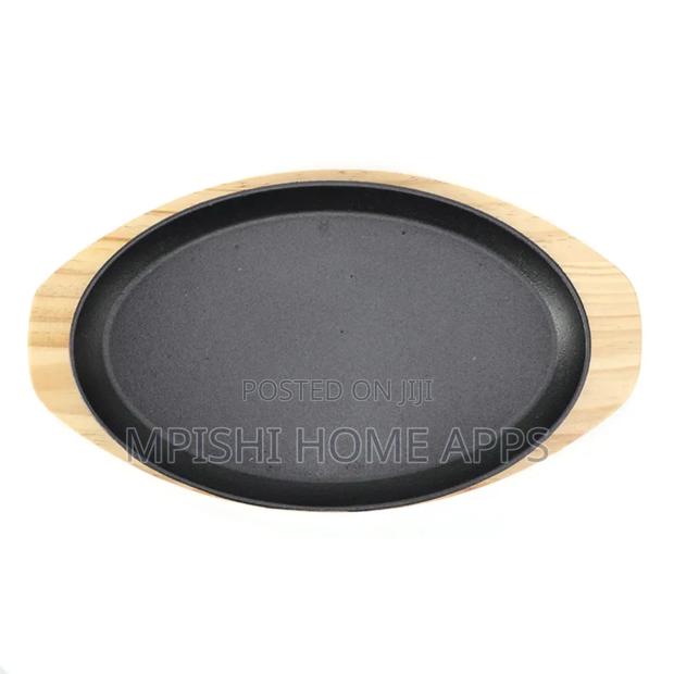 Sizzler Plate With a Wooden Base 30cm - thumbnail 2