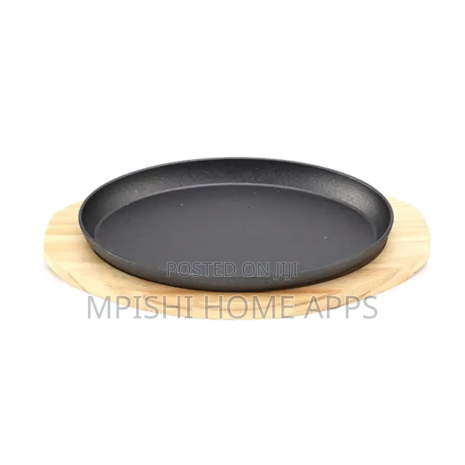 Sizzler Plate With a Wooden Base 28×17cm