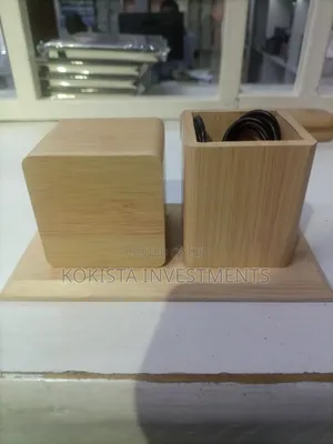 Wooden Digital Desk Organizer
