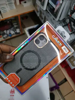iPhone 11 Case, Carbon Fiber Metal Camera Frame Hollow