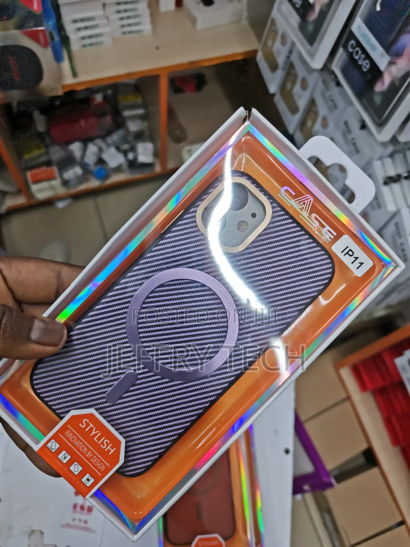 Carbon Fiber Magsafe-Compatible Phone Case for iPhone 11