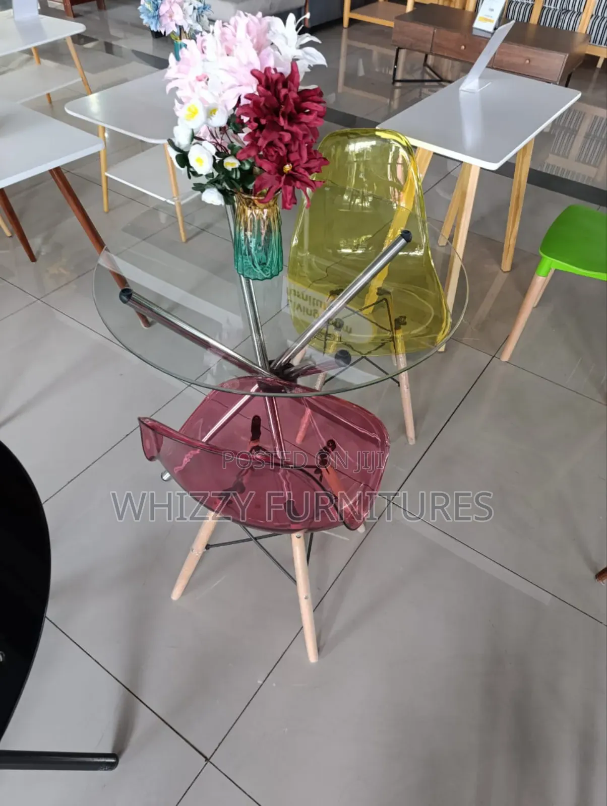Stylish 2-Seater Glass Dining