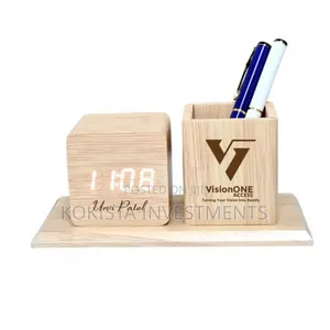 Branded Bamboo Desk Organizer