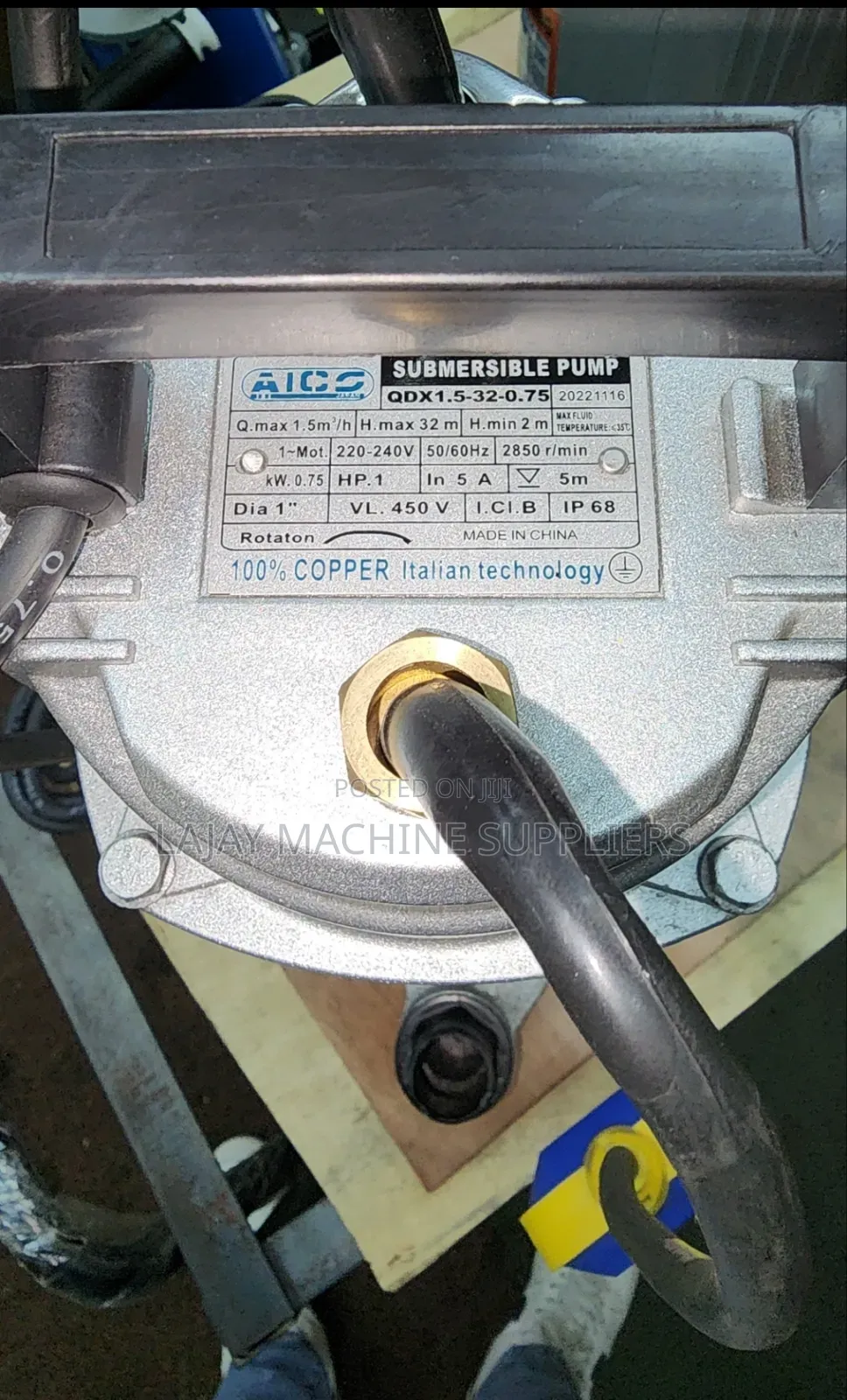 Astromilano Shallow Submersible Pump 0.75kw 32m