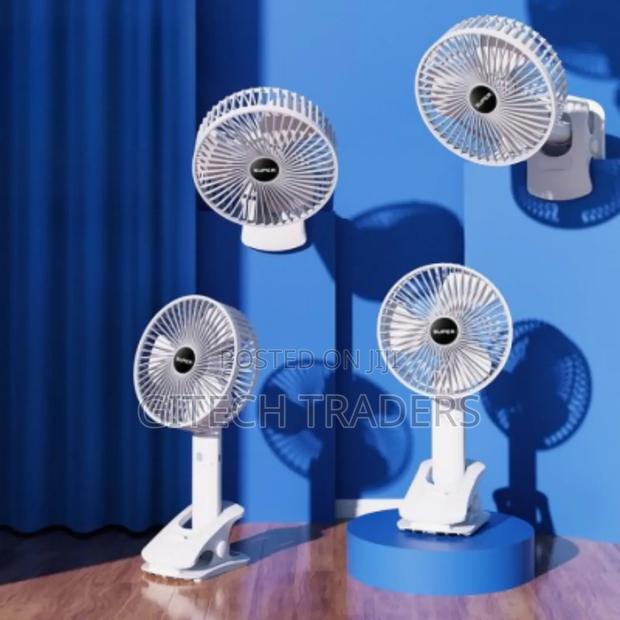 Rechargeable Desktop Fan, 3 Speed Fan : Has 3 Placement - thumbnail 2