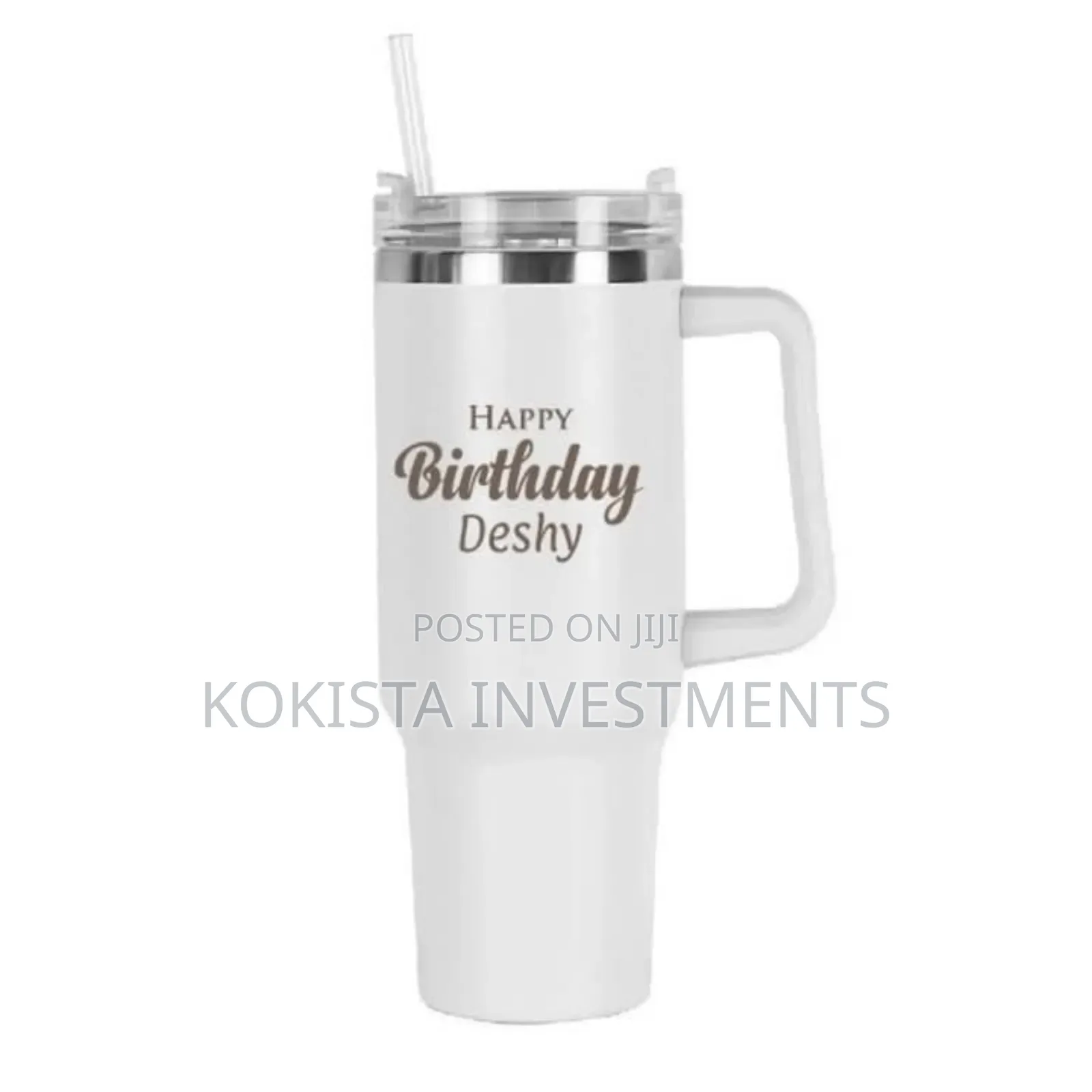 Customized White Stanley Mugs