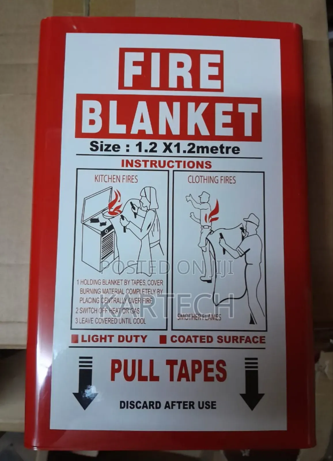 Fire Blanket 4×4 Ft (1.2×1.2m)