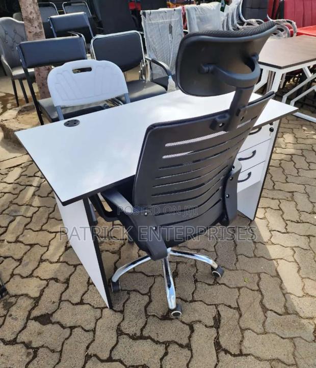 1.2 Mtr Office/Home/Computer Study Desk+ Headrest Chair