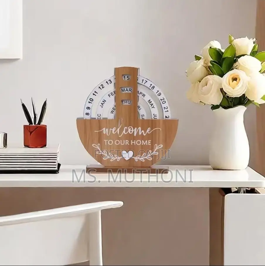 Tabletop, Wooden, Cute, Daily Calendar,