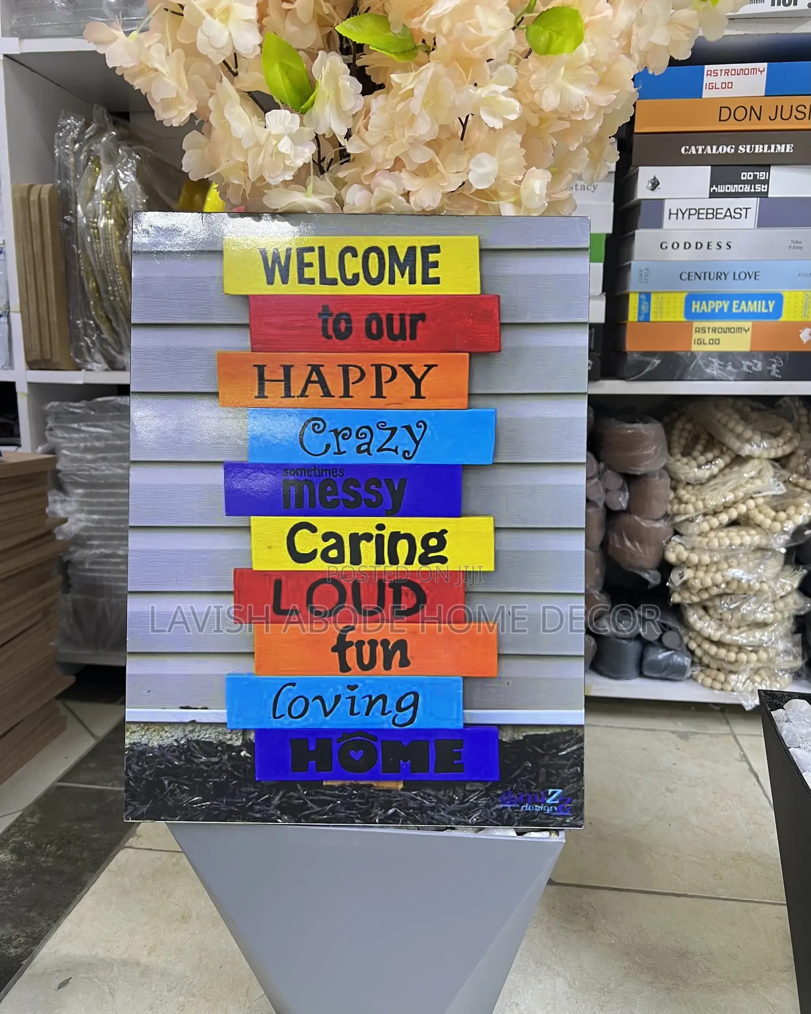 Welcome to Our Home Wall Art Hanging Wall Decor