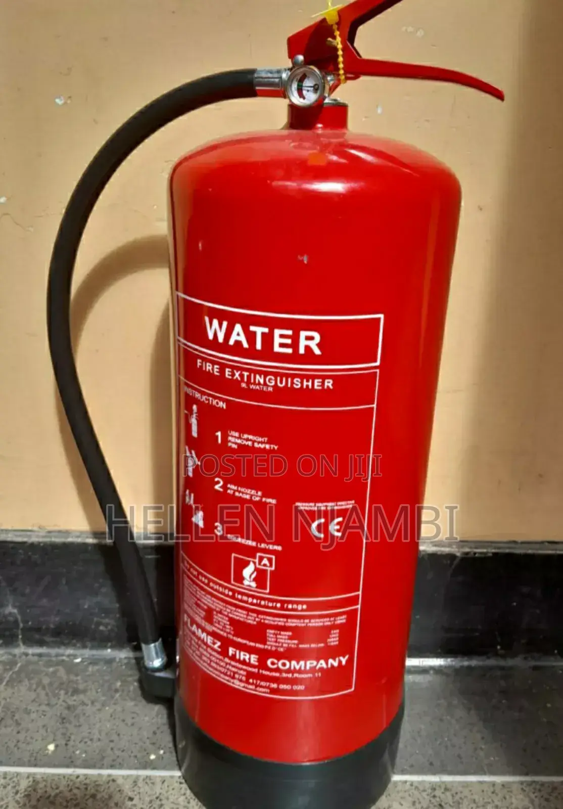 Water Fire Extinguisher 9l