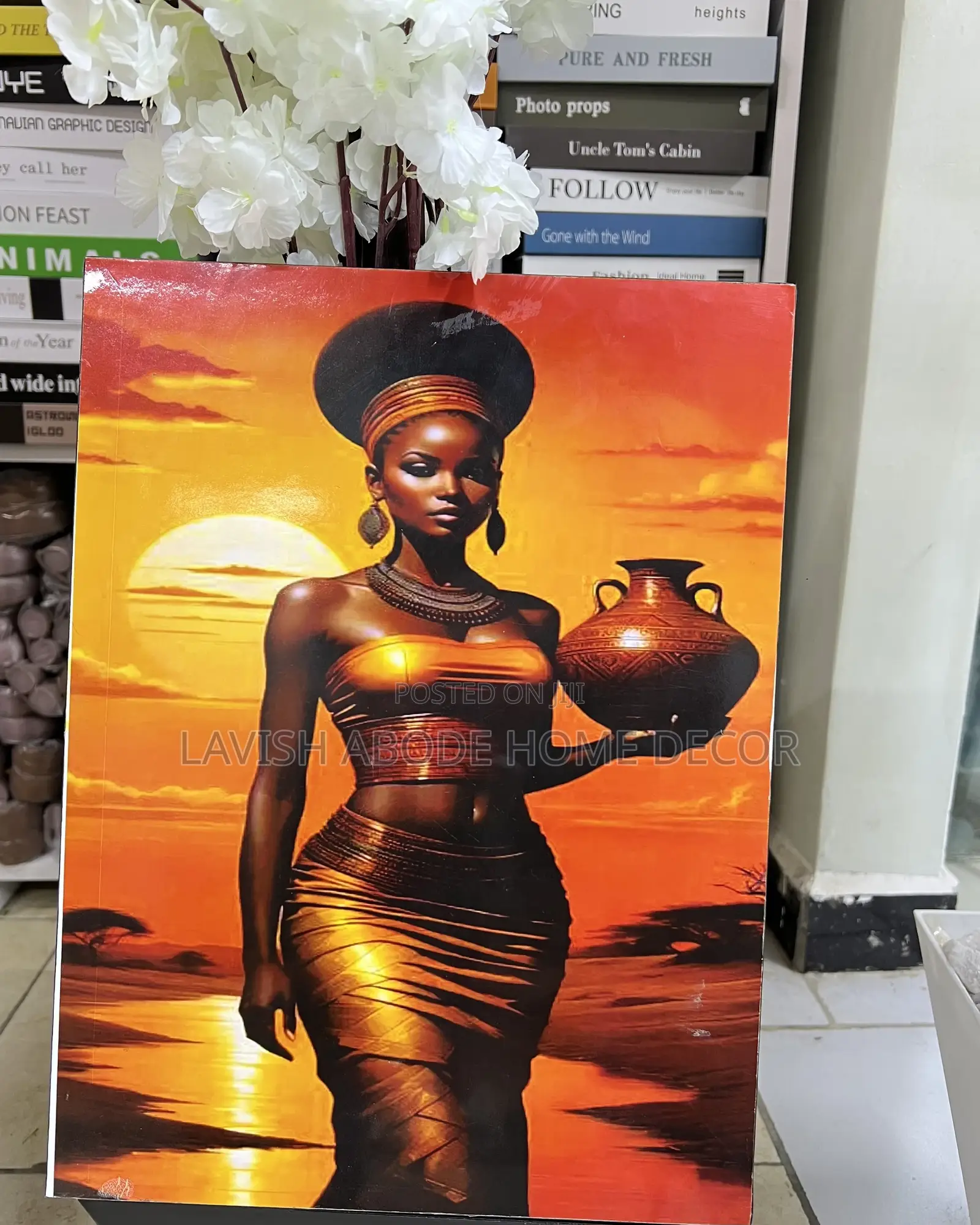 African Woman Wall Art Decor Hanging