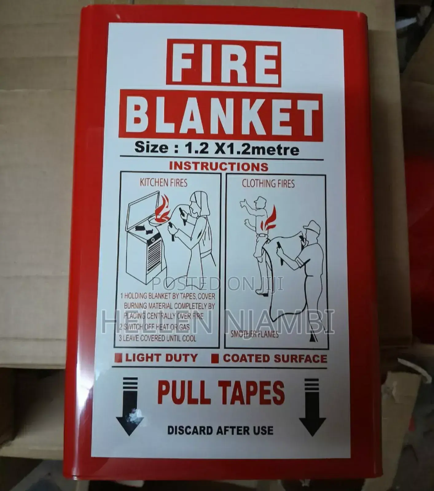4ft × 4ft Fire Blanket