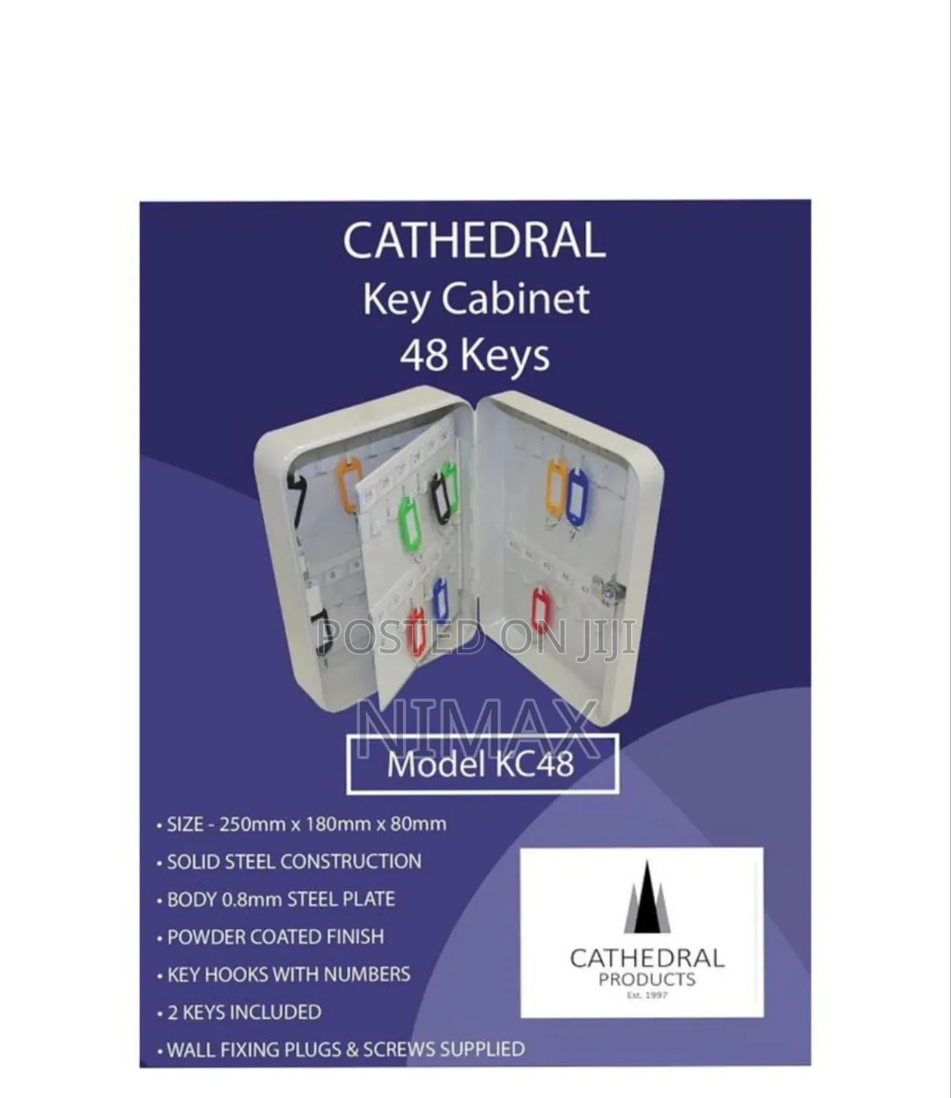 Key Metal Cabinet With 48 Keys