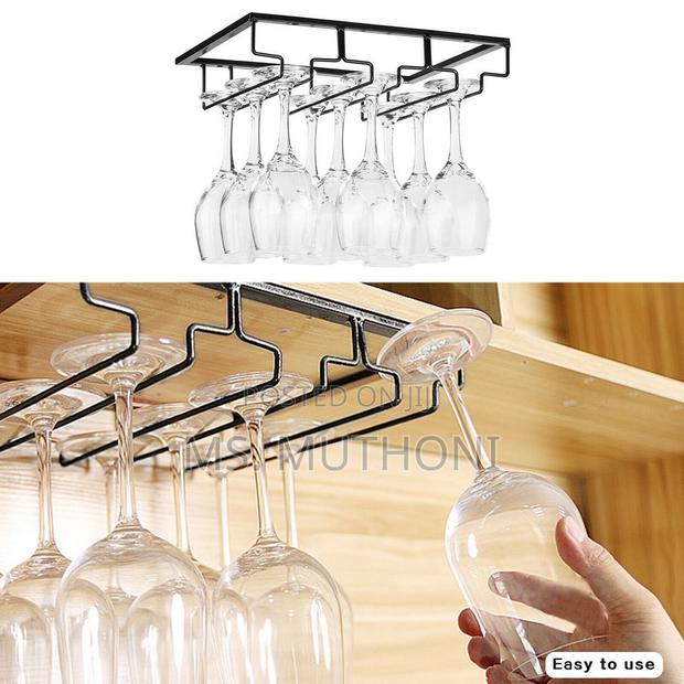 Wine Glass Holder Gold, Black Available - thumbnail 2