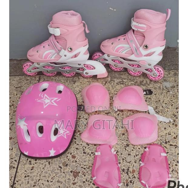 Pinky Pink Skates Shoe Set - main view