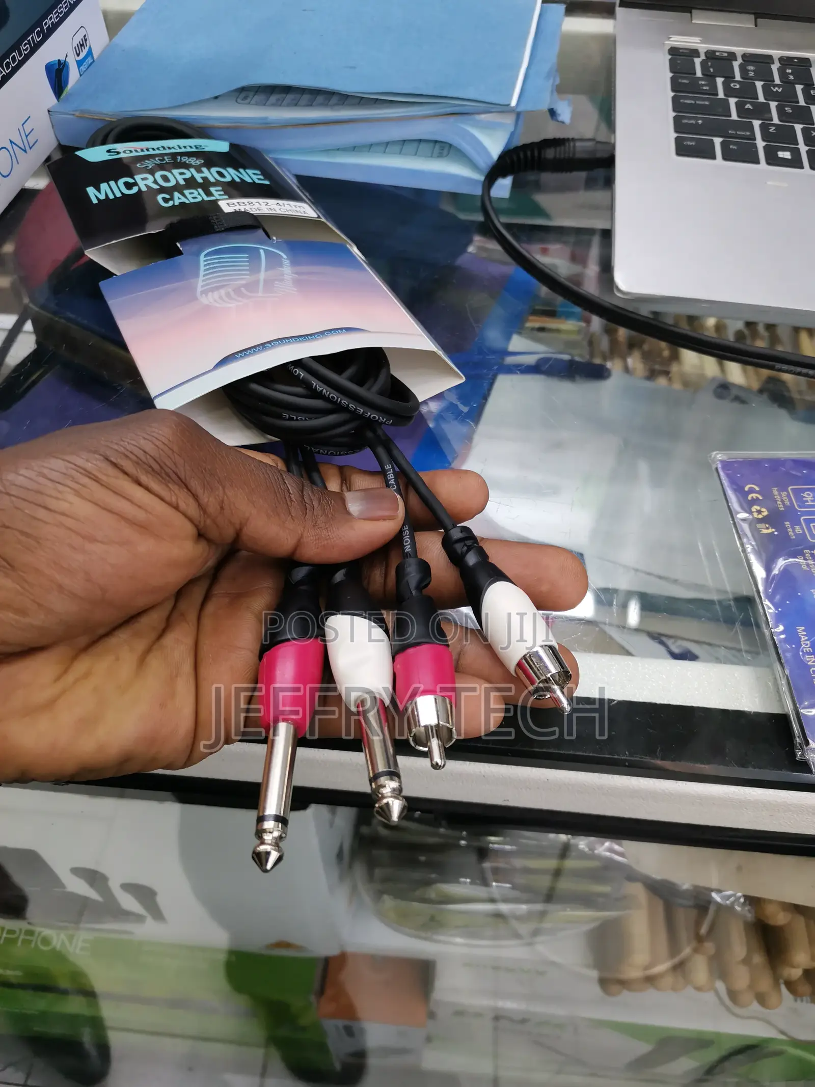 Rca To 1/4 Cable, Dual 1/4 Inch Ts To Dual Rca Stereo Audio