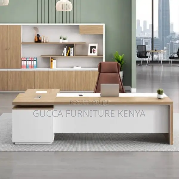 Office Tables:160cm L-Shape Secure Office Computer Table