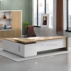 Office Tables:160cm L-Shape Secure Office Computer Table