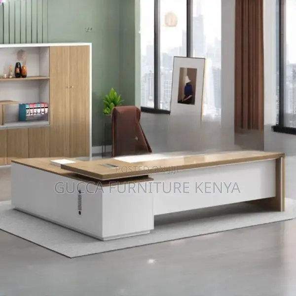 Office Tables:160cm L-Shape Secure Office Computer Table