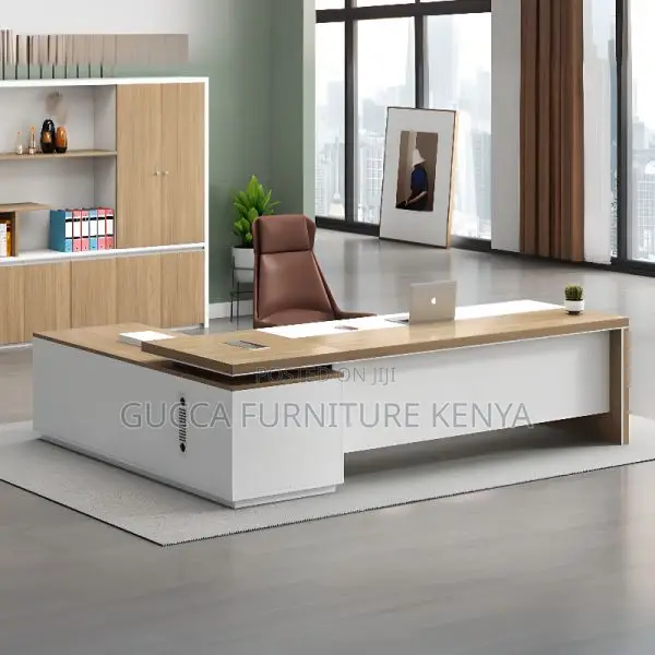 Office Tables:160cm L-Shape Secure Office Computer Table