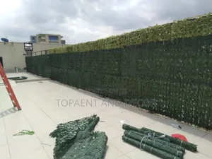 Temporary Artificial Outdoor Privacy Fence Green Wall Screen