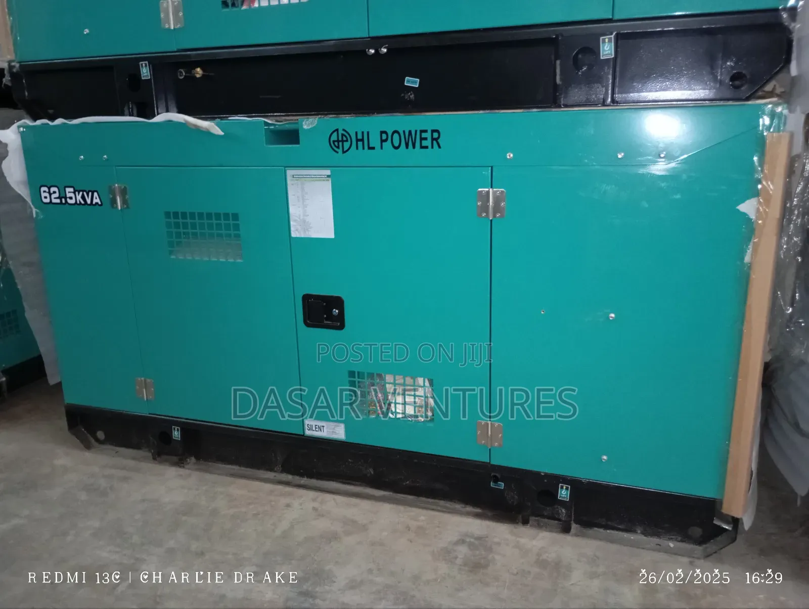 Generator 62.5kva Hl Power