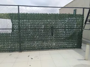 Leafy Green Synthetic Outdoor Garden Privacy Fence Decor