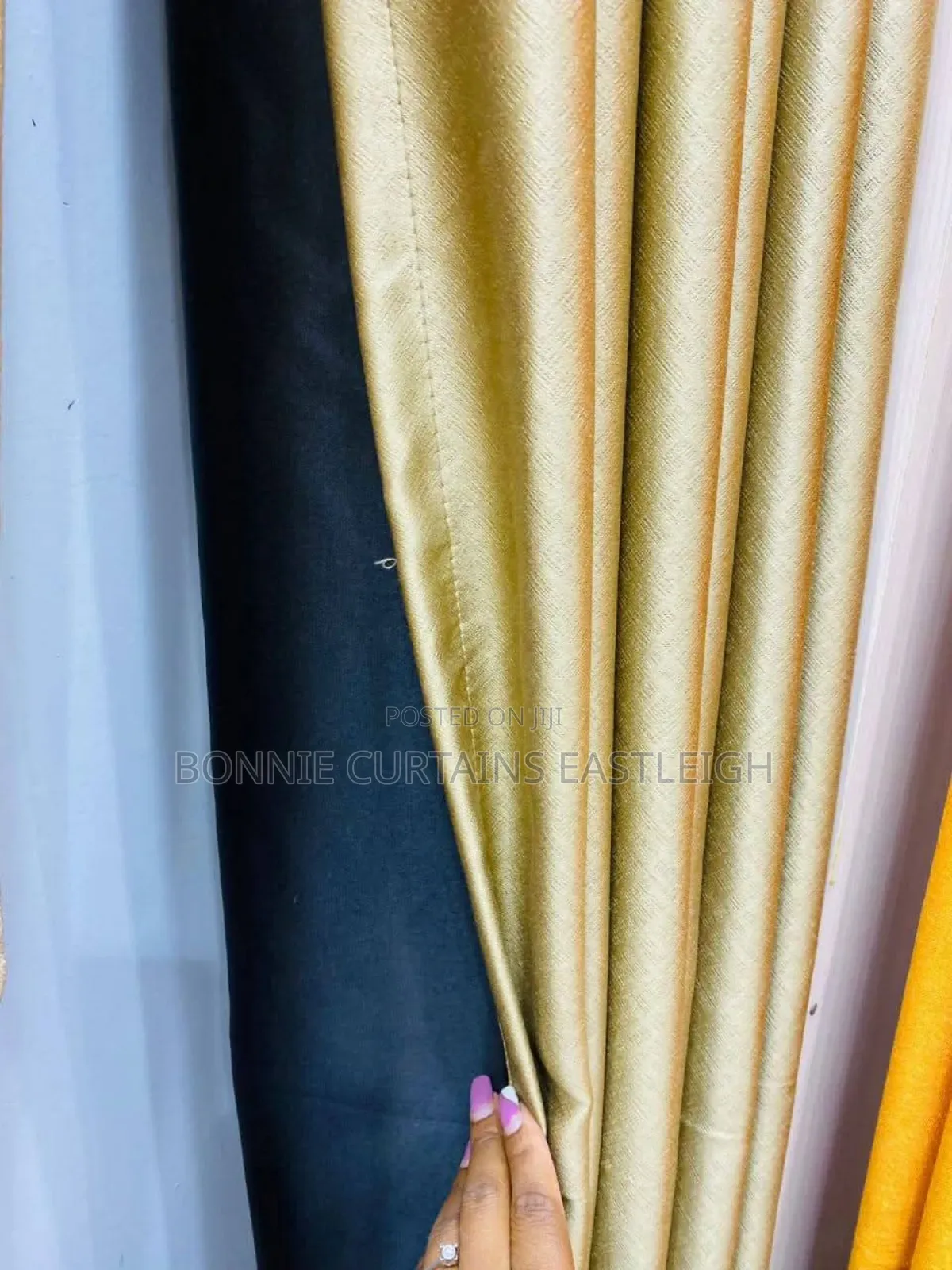 Orange Curtains and Yellow