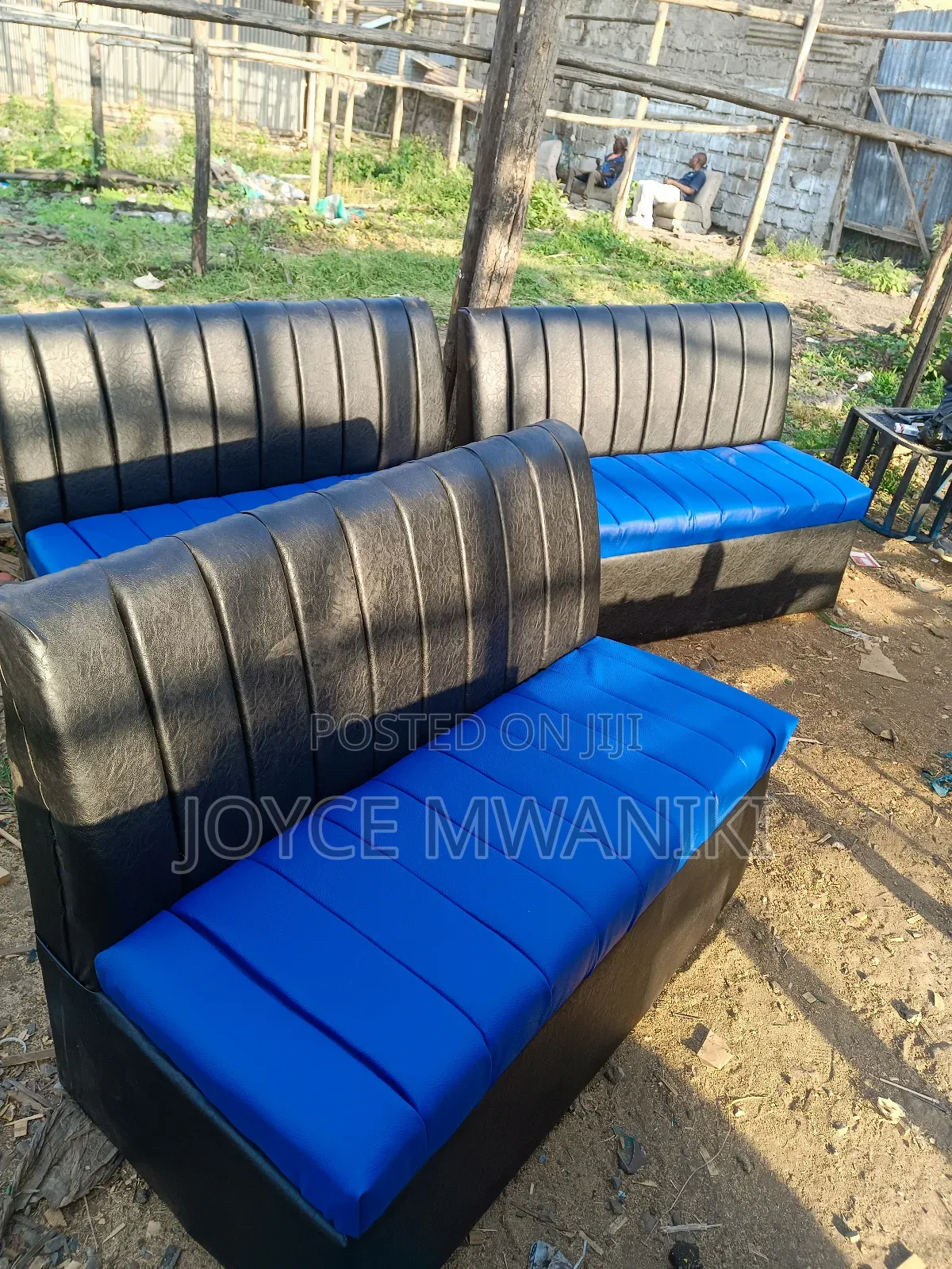 Couch, Mix of Black and Blue Colour 