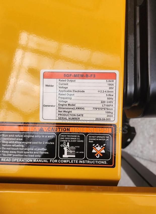 Pacwell Welding Generator 6kva - thumbnail 3