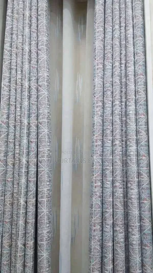 Light Grey Black Curtains