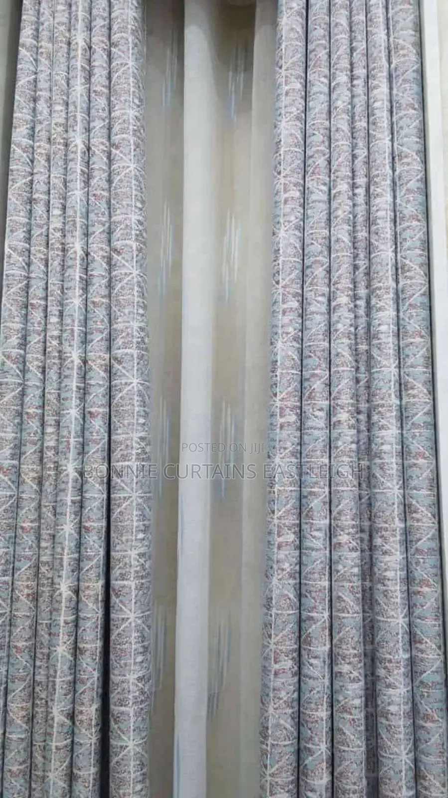 Light Grey Black Curtains