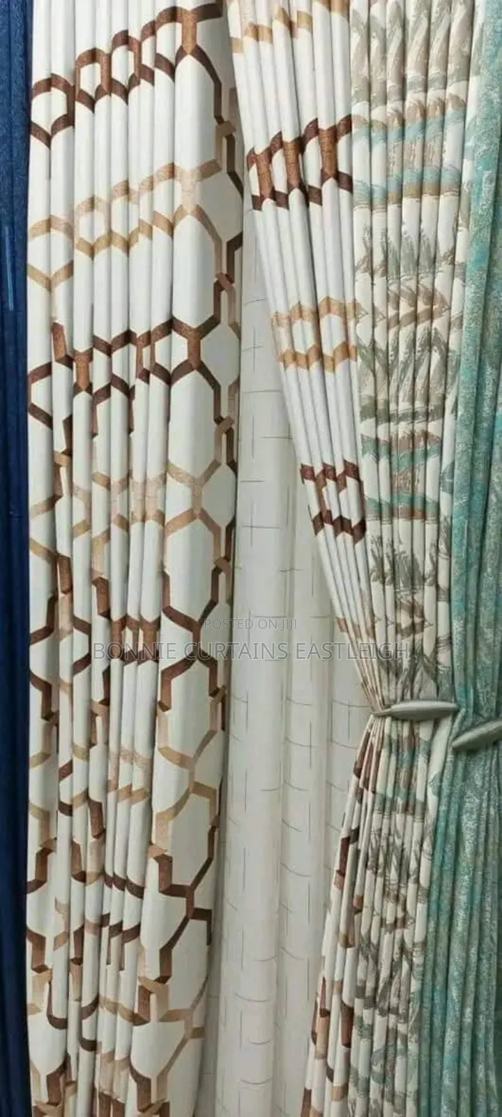 Light Grey Black Curtains