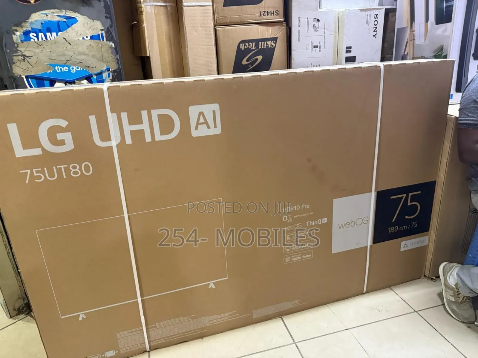 LG 75" 75ut80006lb Uhd Ai Ut80 Smart TV Ai Hdr10 Webos