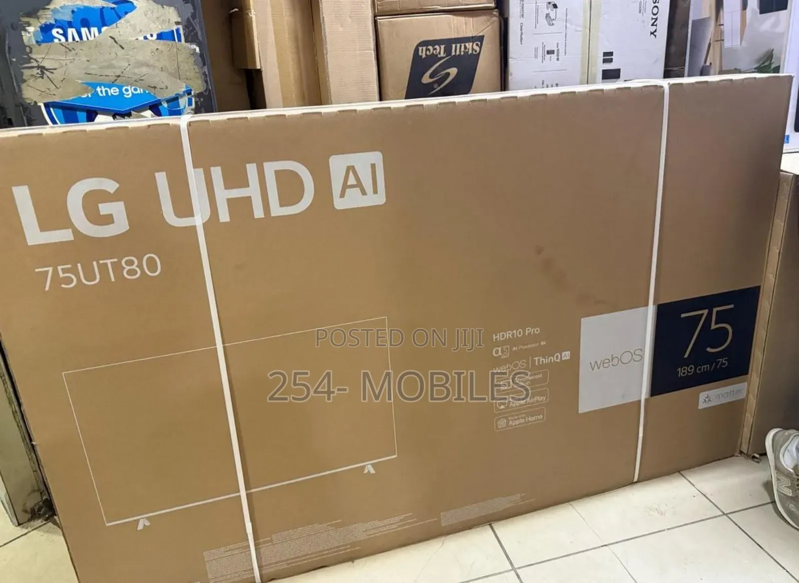 LG 75" 75ut80006lb Uhd Ai Ut80 Smart TV Ai Hdr10 Webos