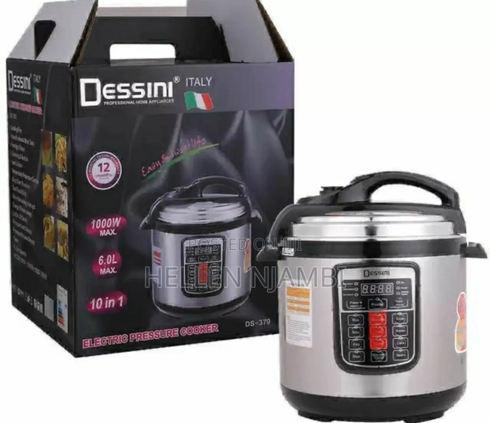 Dessini 6l Electric Pressure Cooker With Timer