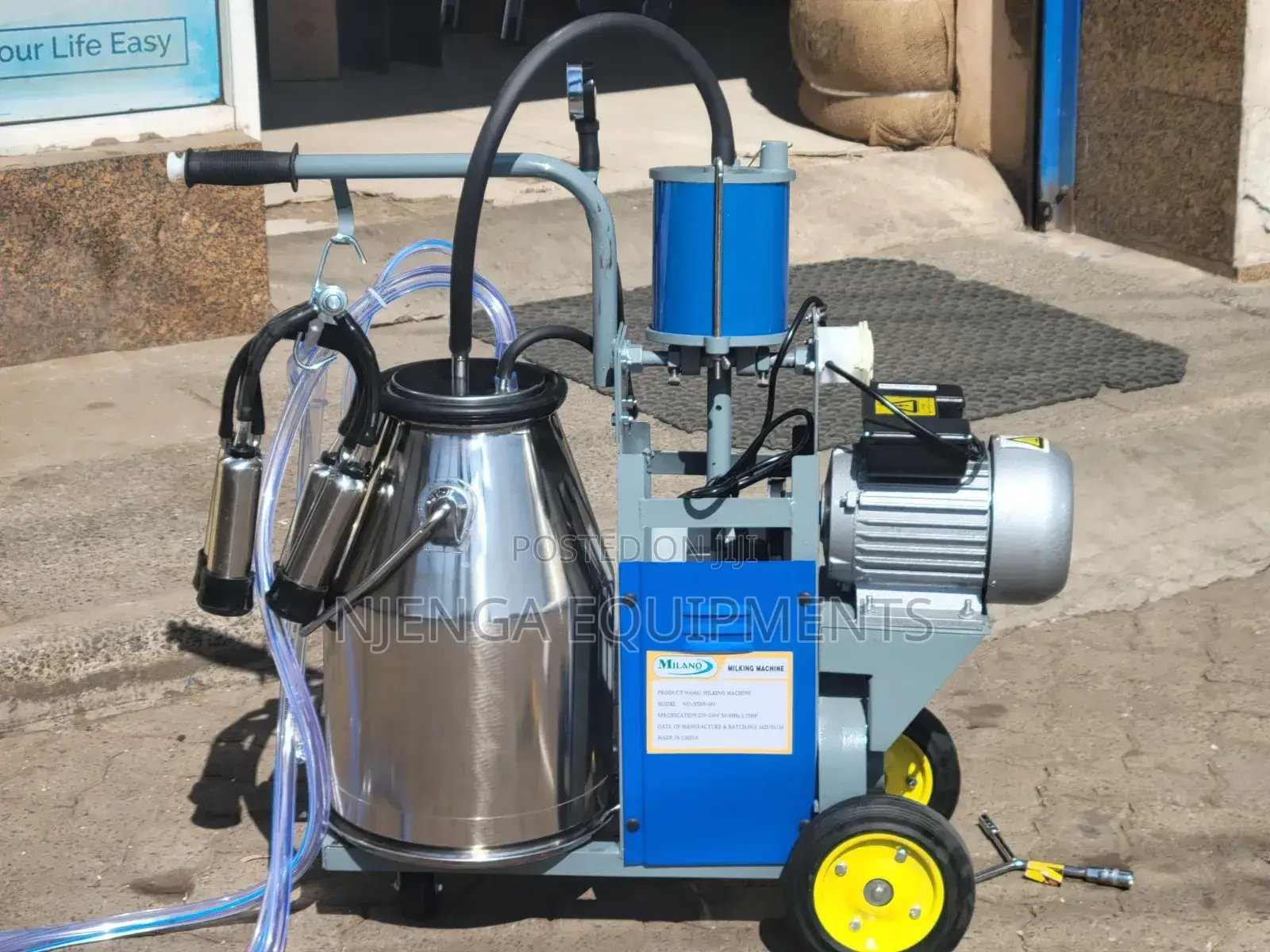 Single Barrel Milking Machine