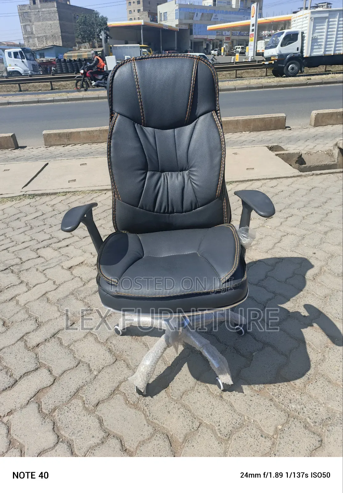 High Back Leather Office Chair
