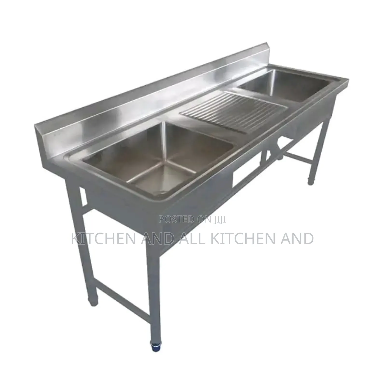 Twin Basin Stainless Steel Washing Sink