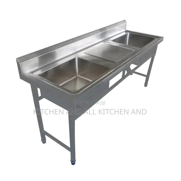 Twin Basin Stainless Steel Washing Sink