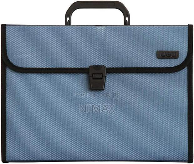 Expanding Blue File Folder With Pockets - thumbnail 4