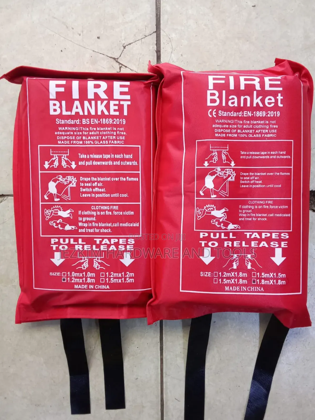 Fire Blanket 1.8mtr By 1.8