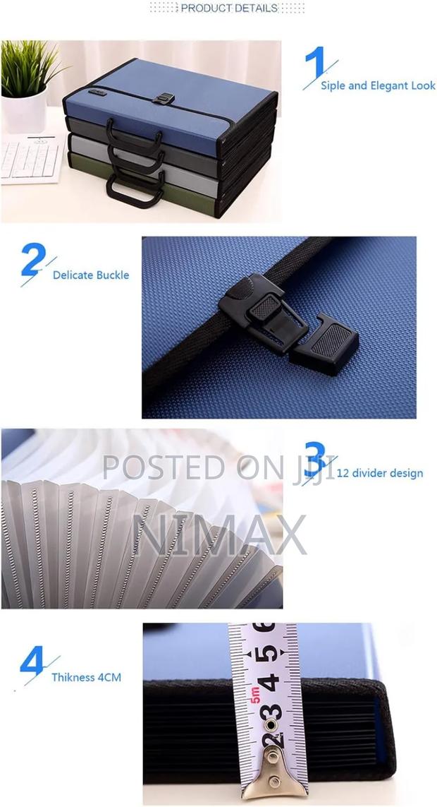 Deli File Folder With 12 Pockets for Documents - thumbnail 6