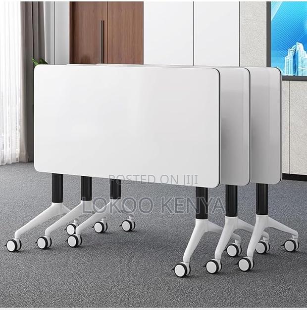 Office Desk: Foldable Movable Conference Table