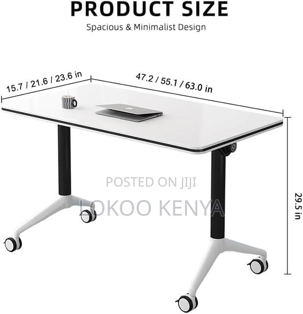 Office Desk: Foldable Movable Conference Table - thumbnail 2