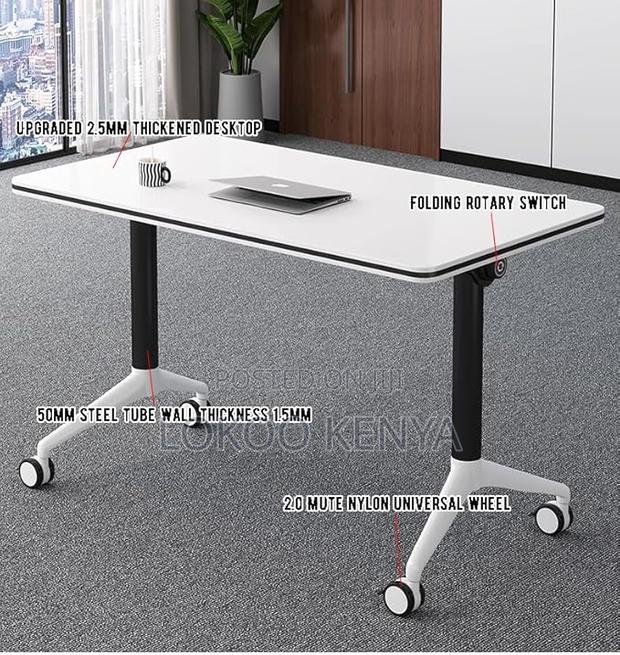 Office Desk: Foldable Movable Conference Table - thumbnail 5