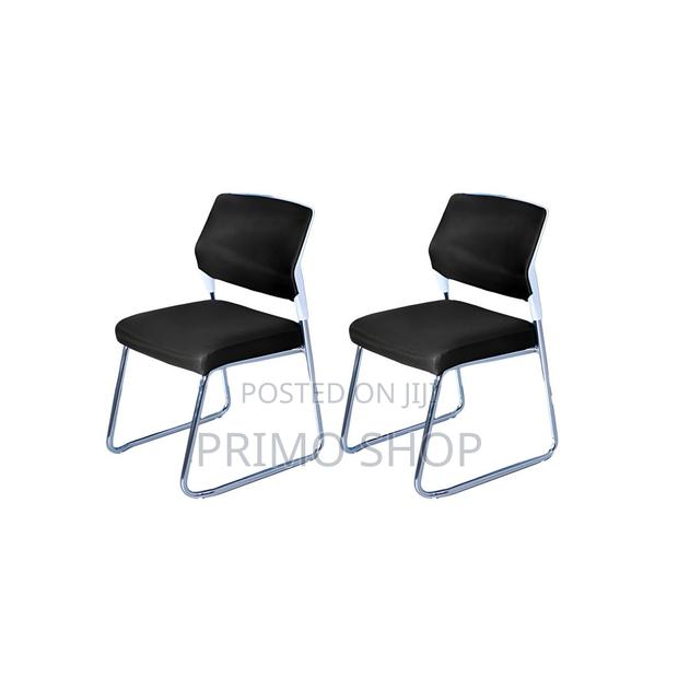 Office Chairs: Simple Ergonomic Mid Back Chrome Frame Chair - thumbnail 4