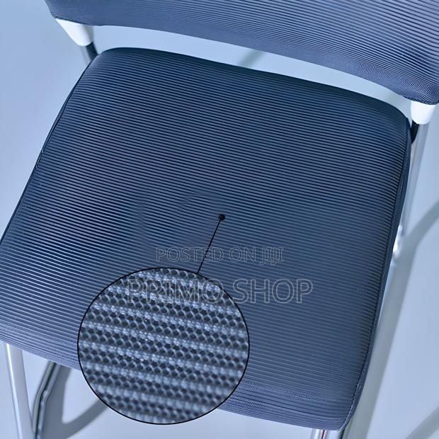 Office Chairs: Simple Ergonomic Mid Back Chrome Frame Chair - thumbnail 6