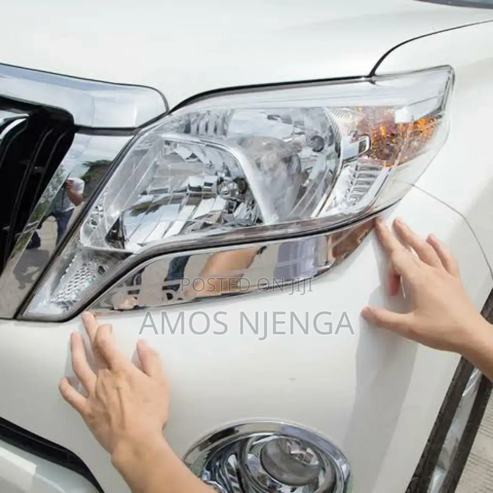 Toyota Land Cruiser Prado 2017 Headlight Chrome